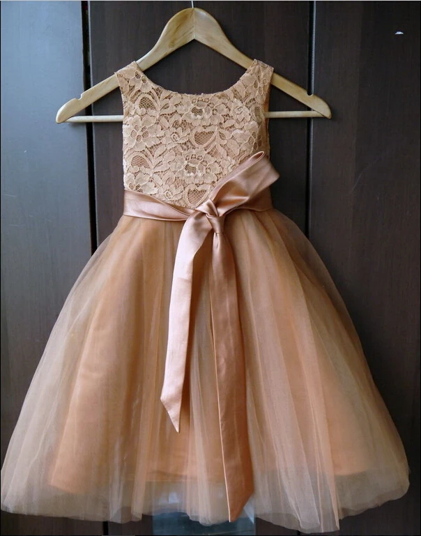 Новые Платья с цветочным узором и поясом для девочек праздничное платье высоким