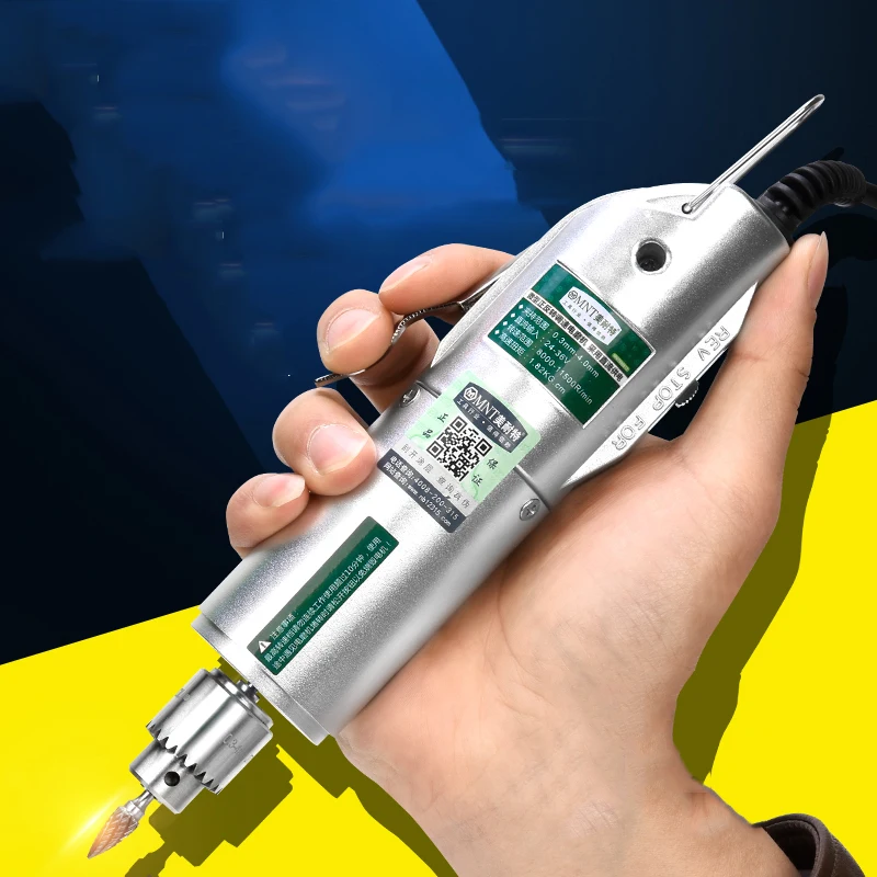 

Variable Speed Mini Electric Grinder Machine with Governor Jade Wood Polishing Grinding Machine Kit