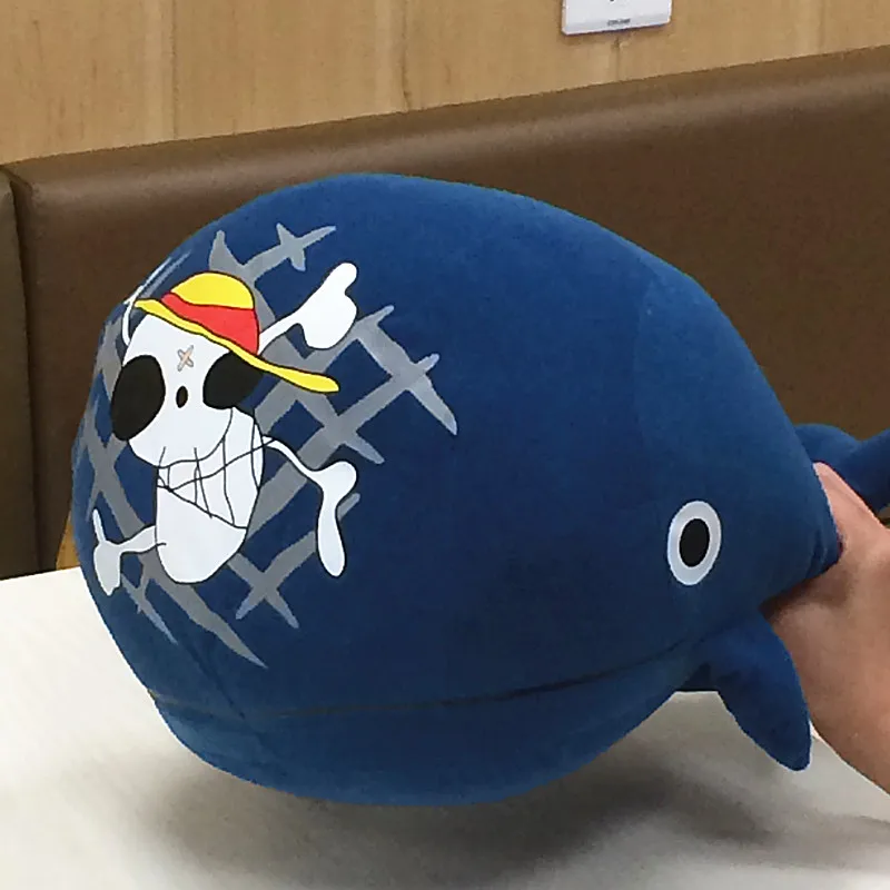 Mu&ntilde;eca de peluche Raab Laboon de 42cm, juguete de peluche de piratas, sombrero de paja, signo de Isla de ballena-4