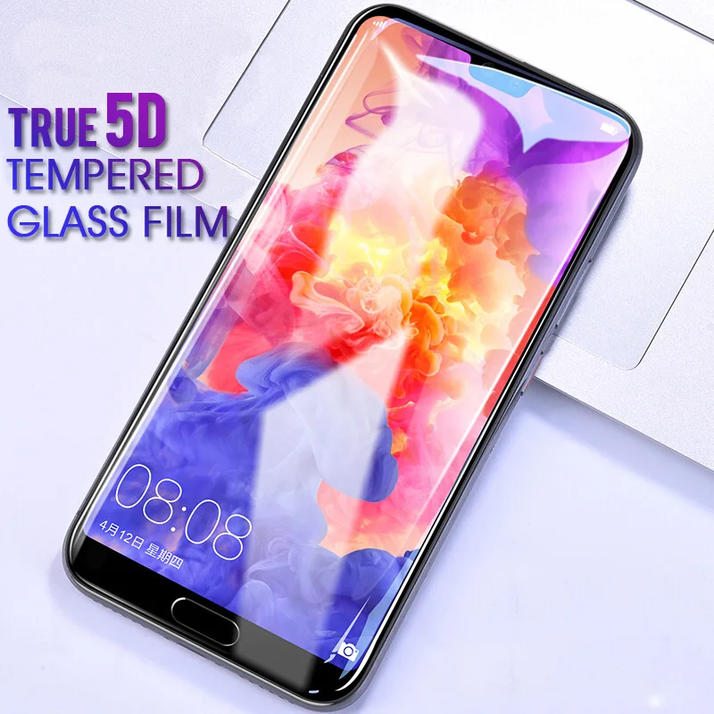 5D полное покрытие закаленное стекло для Huawei Y9 Y5 Y7 Y6 Prime 2018 Honor 7A Pro на 7C Россия