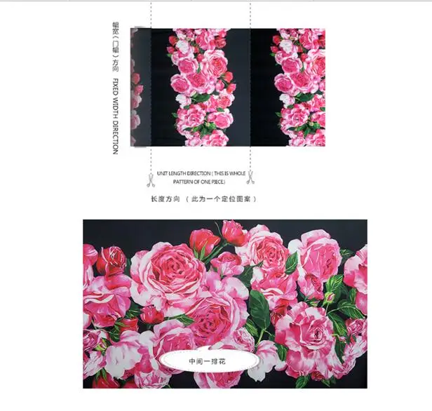 Новинка модная Домашняя одежда с большим цветком Красная атласная ткань принтом