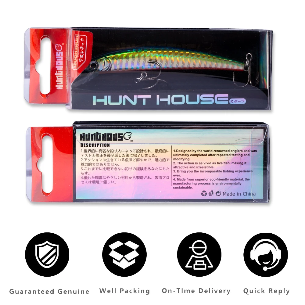 Рыболовная приманка Hunt house minnow жесткие приманки 90 мм 7 5 г искусственная для