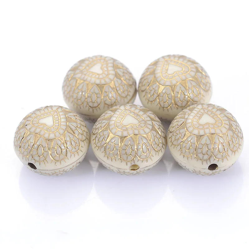 

300Pcs/Lot 12x15 MM Fluted Corrugated Antique Silver Design Stripe Round Spacer Charm Beads For Diy Handmade Jewelry Making