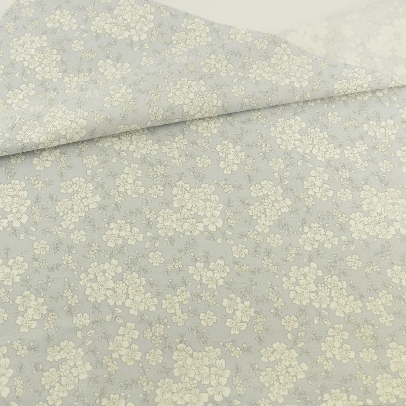 

Tecido Patchwork Bedding Decoration Tissue Quilting Home Textile Sewing Grey Flower Cotton Fabric Cloth Craft Teramila Fabrics