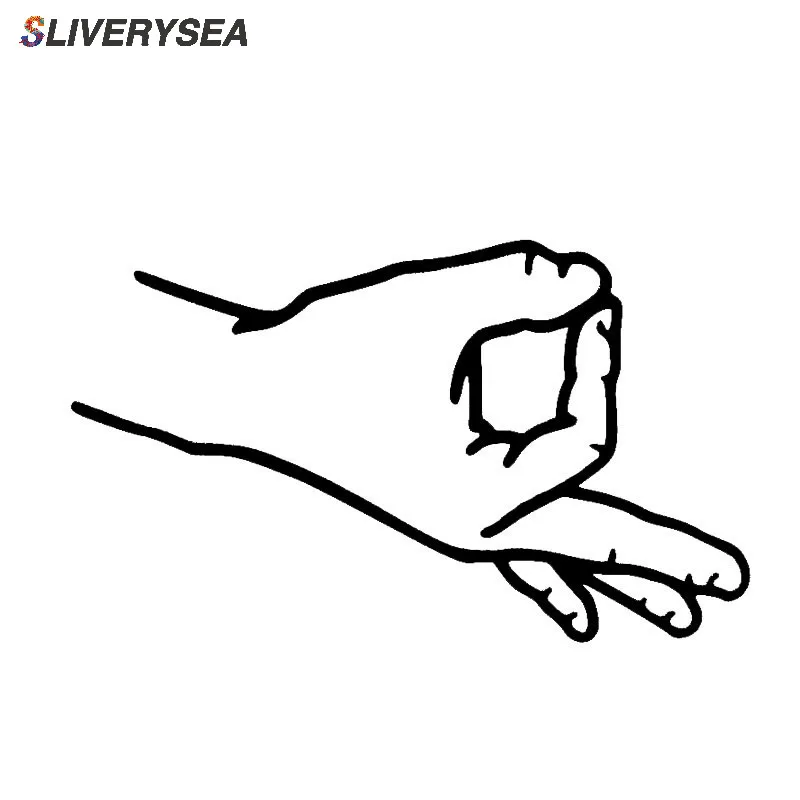 SLIVERYSEA интересная упаковка круглая игра ручной палец автомобильная наклейка
