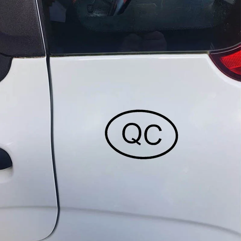 YJZT 13 2 см * 8 9 QC Квебек код страны овальная виниловая наклейка стикер автомобиля