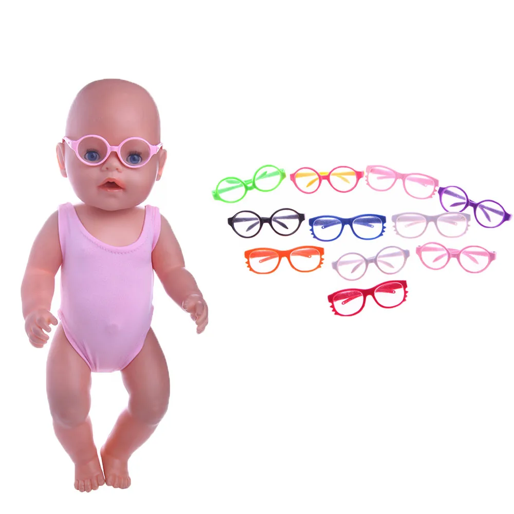 

Солнцезащитные очки Luckdoll разных цветов, подходят для кукол 43 см, лучшие праздничные детские подарки
