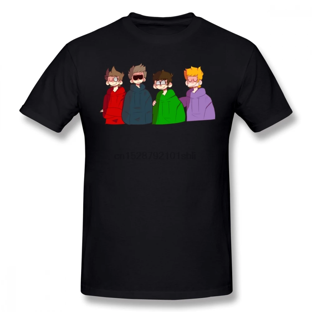 Футболка Eddsworld футболка Милая Мужская модная хлопчатобумажная с коротким