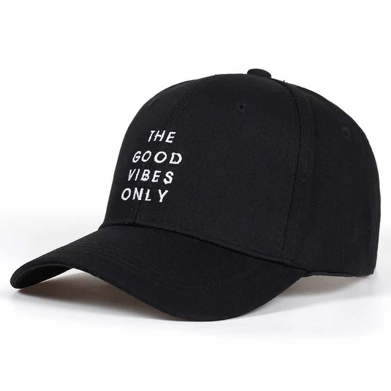 Новинка 2018 бейсболка с надписью GOOD VIBES ONLY Dad для мужчин и женщин хлопковая