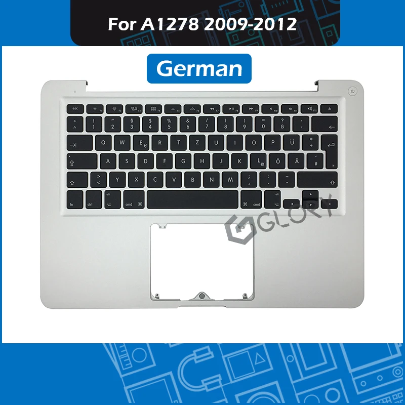 Чехол для ноутбука A1278 верхний корпус Macbook Pro 13 дюймов упор ладони с немецкой