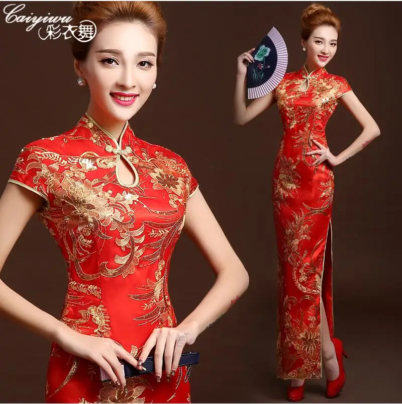 Хвост русалки в азиатском стиле с коротким рукавом модное Красное Кружевное