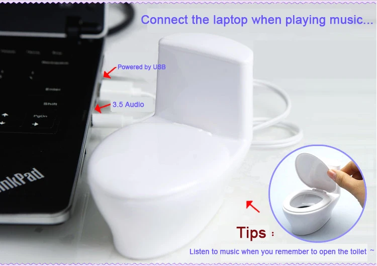 JINSERTA Mini Usb интерфейс Туалет динамик s компьютер маленький динамик s мини стерео проводной динамик музыкальная звуковая коробка необычный подарок