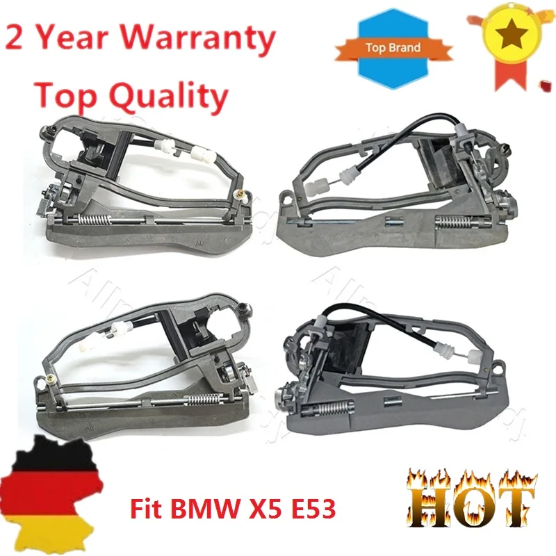 Дверная ручка AP03 4 шт. передняя задняя левая правая для BMW X5 E53 2000 2006 51228243635 51228243636