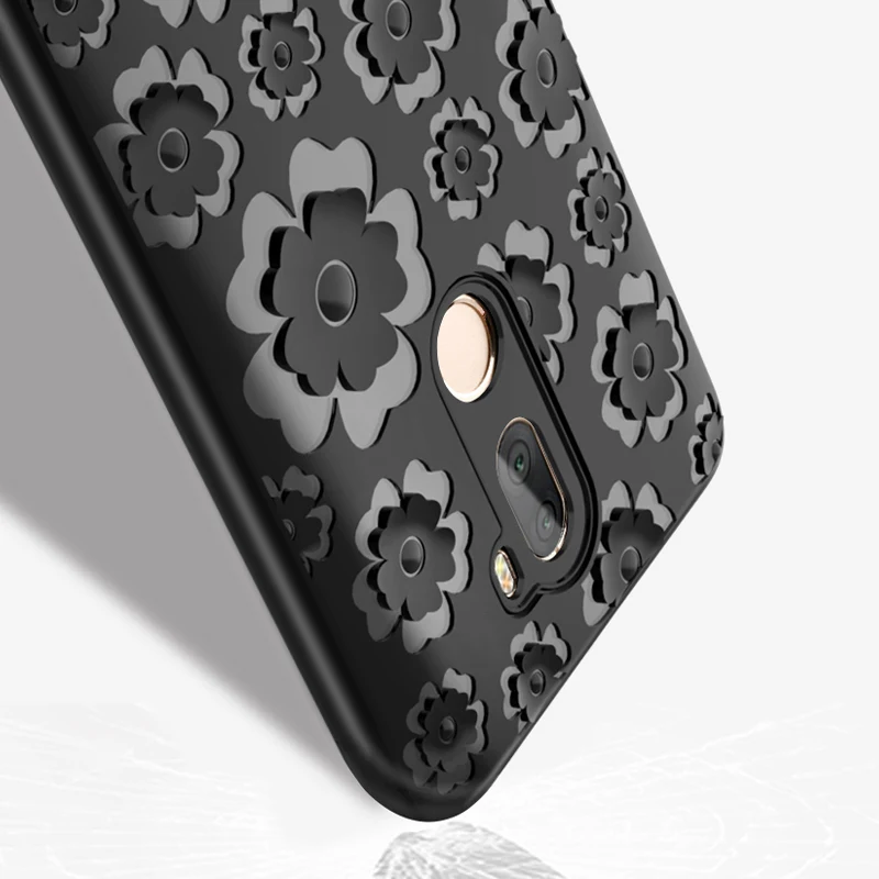 Luxury Brand Silicone TPU Case for Xiaomi Mi 5S Plus Embossed Flora Design Flexible Soft Candy Back Cover Phone Cases |