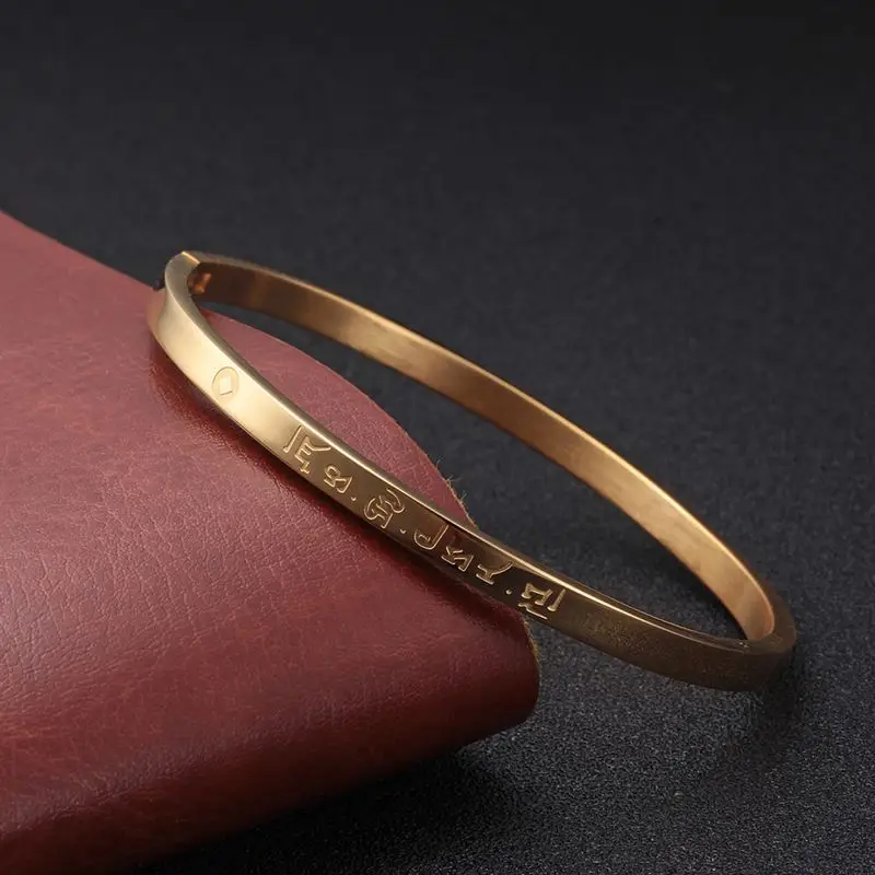 gold style 8 Браслет-манжета из нержавеющей стали для женщин с золотыми цифрами и кристаллами CZ браслет Pulseira Lover's Jewelry Bijoux - Окраска металла: gold style 8