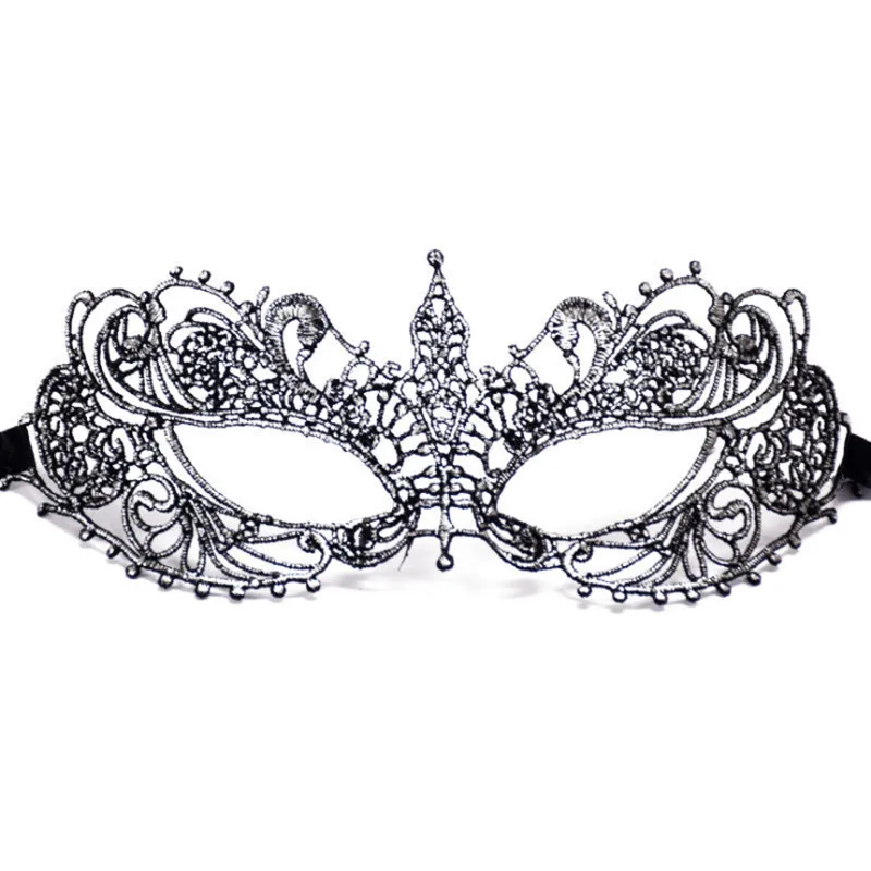 Черная Сексуальная кружевная заостренная маска 10 шт./лот костюм для Хэллоуина
