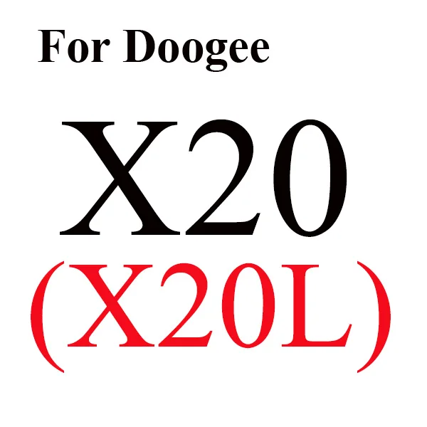 For Doogee X20(X20L) Экран Защитная пленка закаленное Стекло Для DOOGEE X5 Max X6 Pro T6 Oukitel K6000 K10000 HOMTOM Ht3 Ht6 Ht7 Pro Ht17 S60 микс X20 - Цвет: For Doogee X20(X20L)
