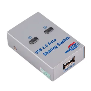 Переключатель USB 2 в 1, автоматический переключатель обмена для 2 принтера для совместного использования компьютера, поддерживает 2 компьютера для совместного использования 1 usb-устройства