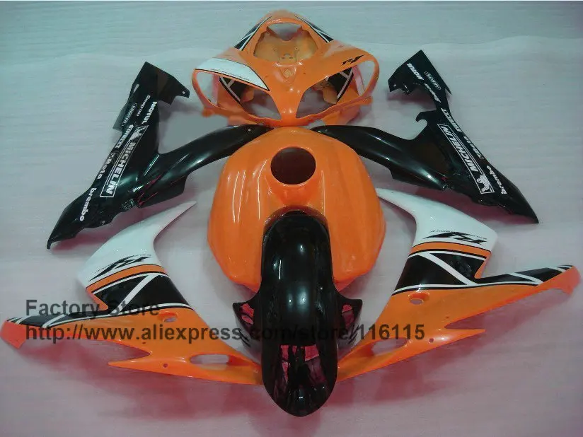MOTOMARTS правые оранжевые Обтекатели мотоцикла для YAMAHA YZF R1 2004 2005 2006 yzf r1 04 05 06 детали