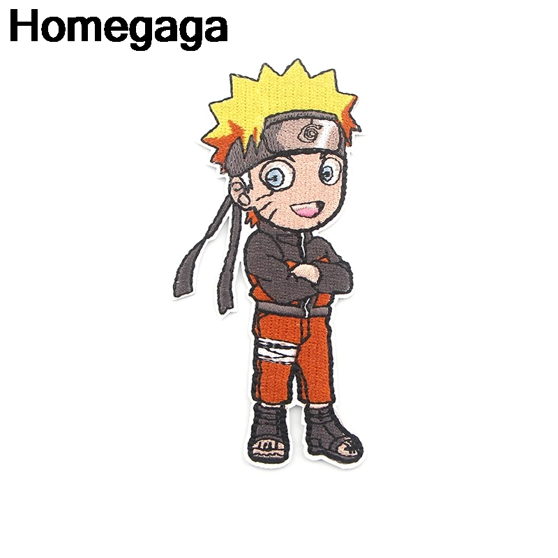 Homegaga Наруто аппликационные заплатки Сделай Сам железо на para обуви джинсы мешок рубашка одежда аксессуары наклейки в стиле панк вышитые значки D2186