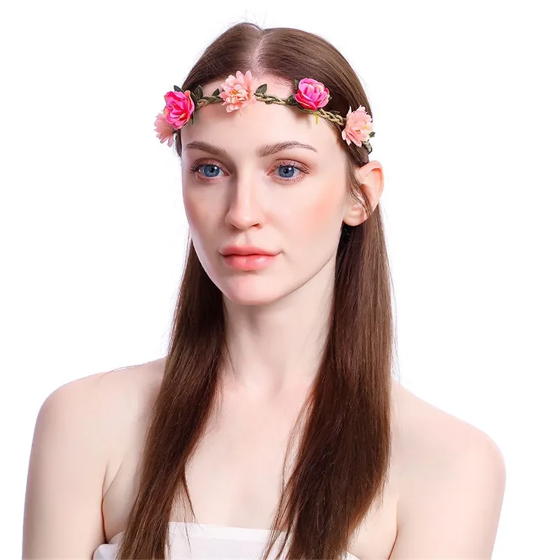 WPCZQVZA Горячие продажи женский цветочный ободок модный классический венок для волос для женщин элегантной невесты свадебной вечеринки аксессуар для волос.
