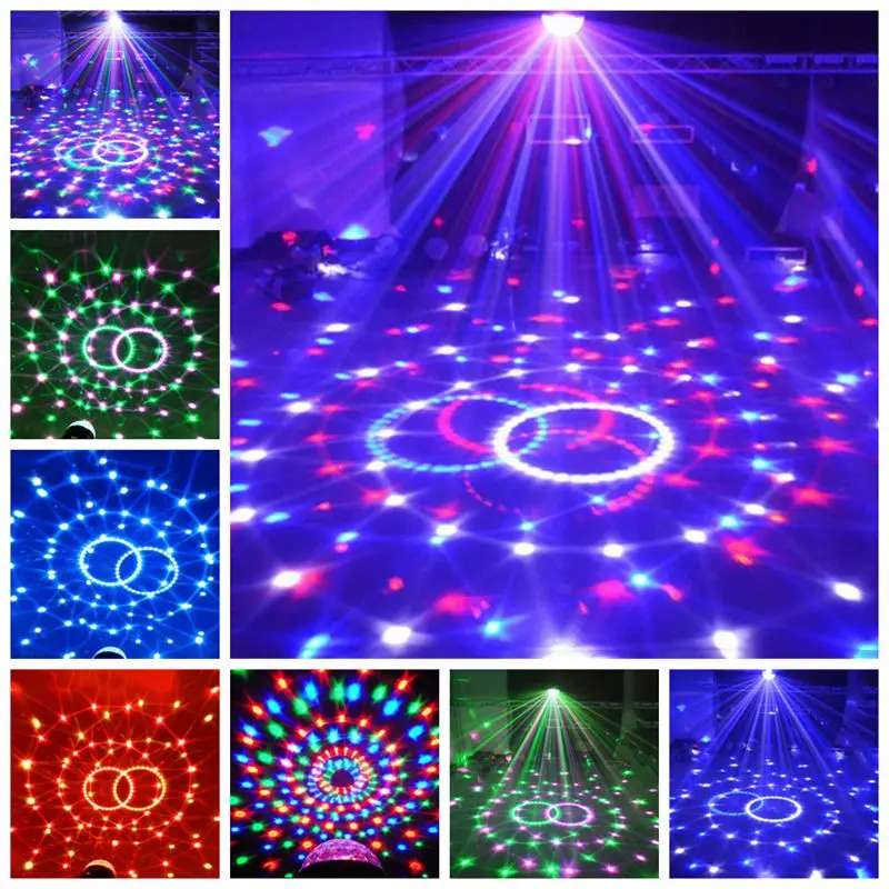 Новый RGB 5 Вт Светодиодный Кристаллический волшебный контрольный шар лазерные