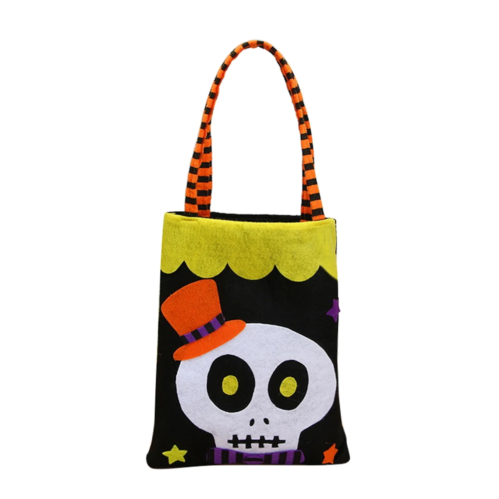Hoomall Хэллоуин Нетканая Сумка тоут черепа и ведьмы декоративный реквизит на