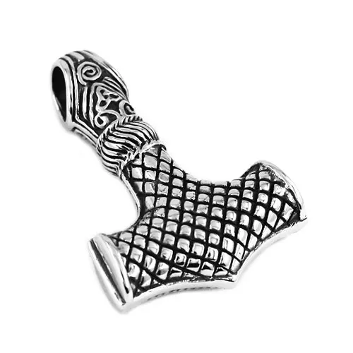 Норвежский викинг топор Байкер Подвеска Молот Тора кулон Нержавеющая сталь