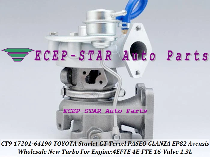 Турбокомпрессор CT9 17201 64190 для TOYOTA Starlet GT Tercel PASEO GLANZA EP82 Avensis 4 Ette 4E FTE 16 клапан 1 3л