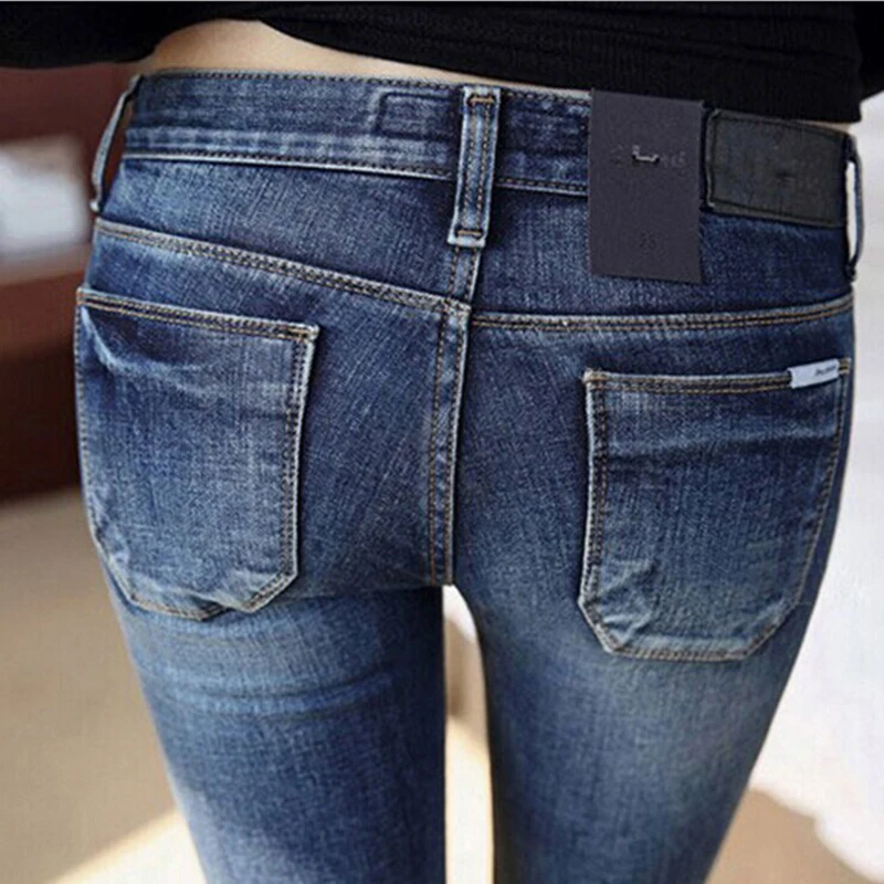 New Jeans Fashion Sexy Slim Fit Jeans Women Pencil Pants Autumn Skinny Trousers For Lady Winter Femme Plus Size Jeans