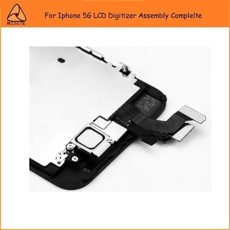 

2PCS/LOT New Full Set LCD Display Assembly Complete For Iphone 5 5G i5 LCD Assembly+Front Camera Flex+Home Button Flex Cable