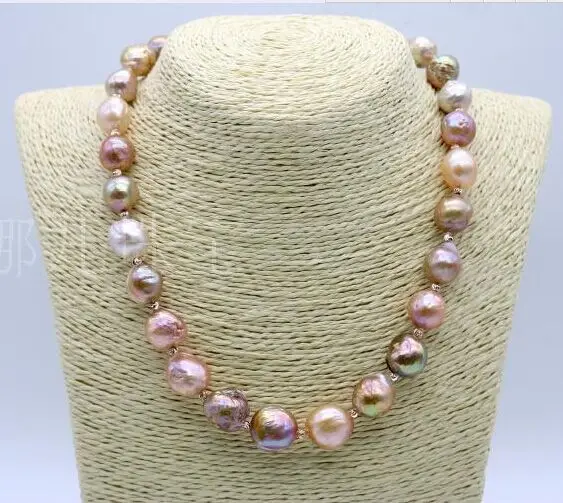 Женский свадебный подарок с натуральным жемчугом Эдисона свободный бисер 13 15 мм