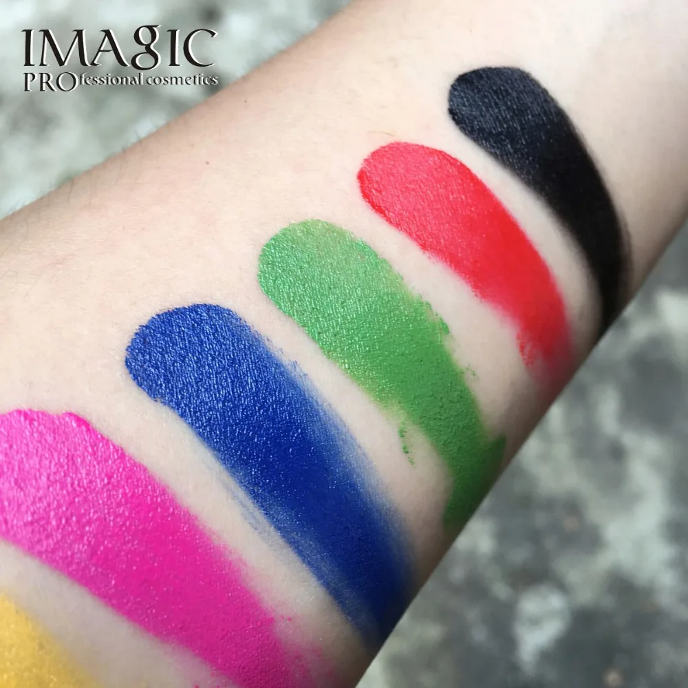 IMAGIC краска для лица блестящая краска для тела масляная краска искусство Хэллоуин Вечеринка нарядное платье красота лицо краска для тела инструменты для макияжа