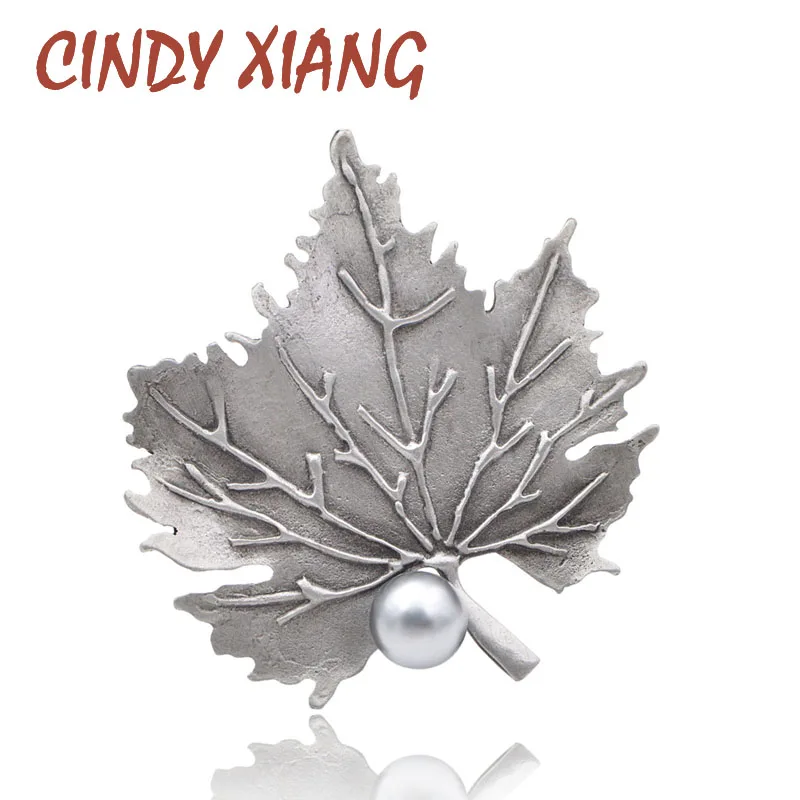 CINDY XIANG винтажные Броши из клена для женщин большие зимние броши пальто модная