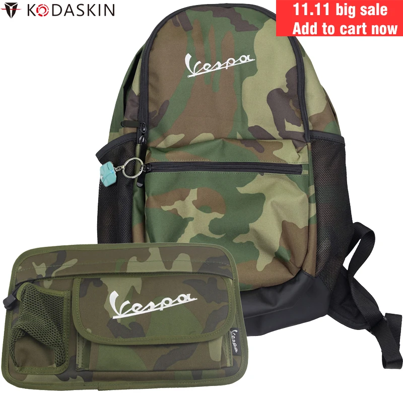 Винтажные мотоциклетные рюкзаки KODASKIN для ноутбуков школьные ранцы Piaggio Vespa Macbook IBM