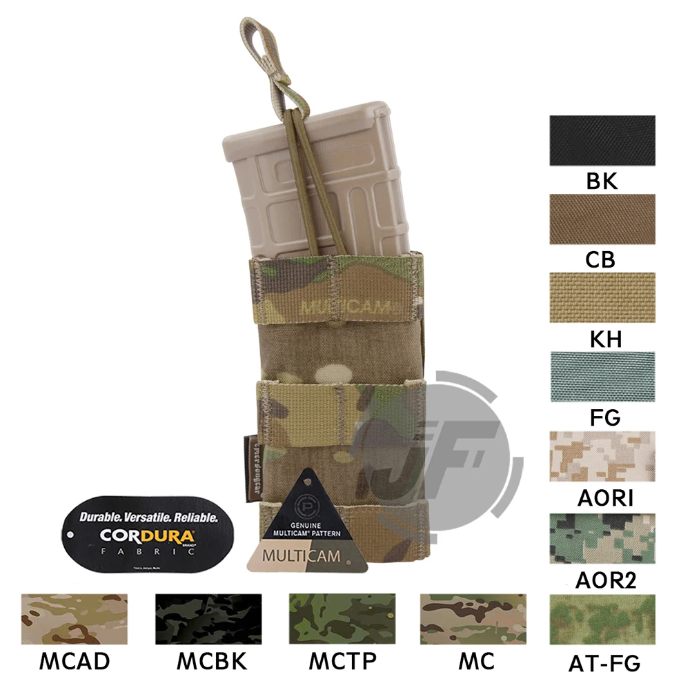 

Emerson Tactical 5.56 .223 Modular Single Open Top Magazine Pouch Emersongear Mag Carrier MOLLE PALS Webbing W/Pull BungeeTabs