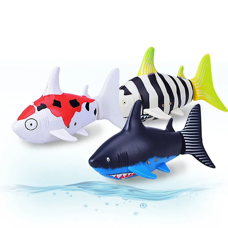 3CH Mini RC Shark With Canned Boxes Submarine Fish Boat Water Radio Remote Control Cute Electronic Toy Best Gift For Children