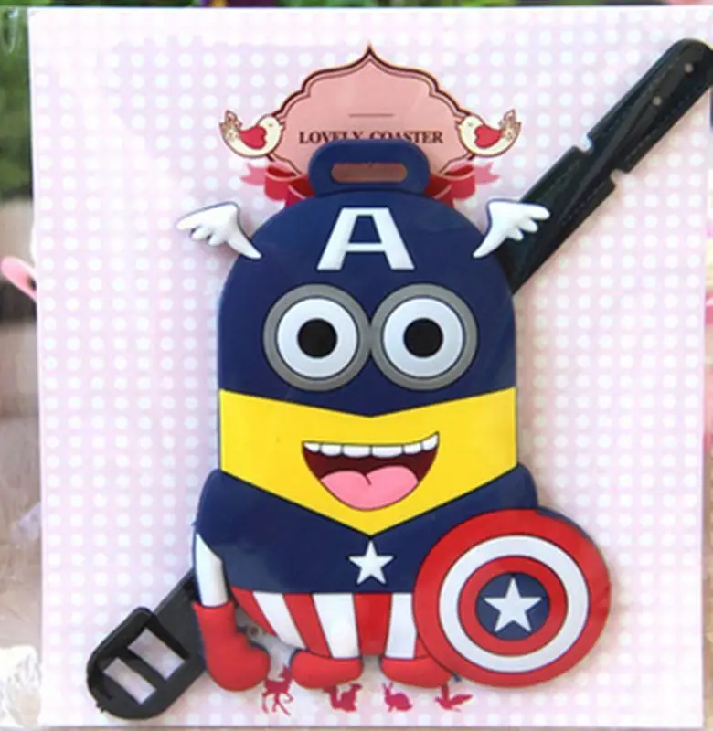 Новый милый мультфильм Хеллоу Китти силиконовый идентификатор метки держатель