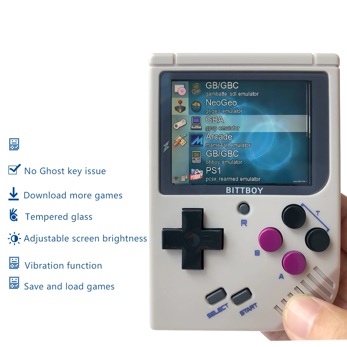 Игровая консоль BittBoy V3.5 + 8 Гб ретро портативные игровые плееры поддержка других