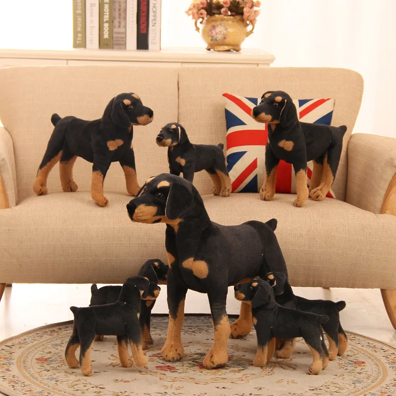 25 см новинка 2017 горячая имитация черная Плюшевая собачка игрушки мягкая кукла