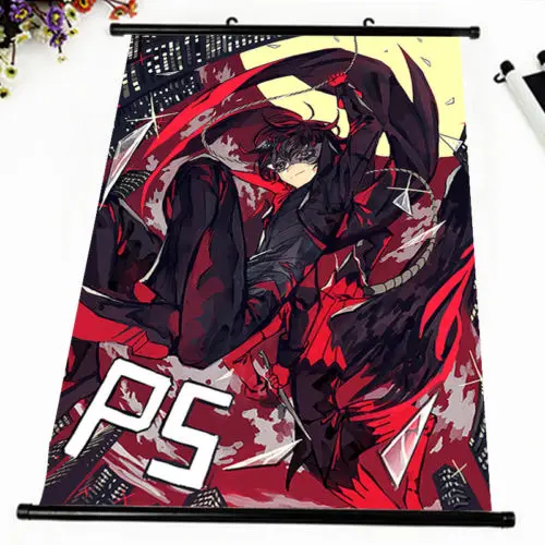 Аниме постер игра Persona 5 сексуальная настенная прокрутка печатная картина