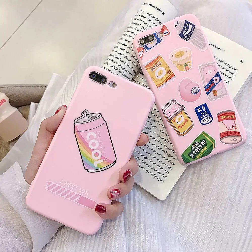 Чехлы для телефонов мягкий чехол из ТПУ iphone X XS XR Xs Max 7 8 Plus чехлы напитков 6s 6