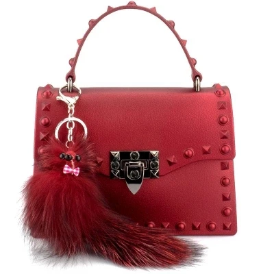 

Brand Luxury Rivets Women Female Messenger Bag luxury tote crossbody purses Jelly clutch handbags famous designer High quality