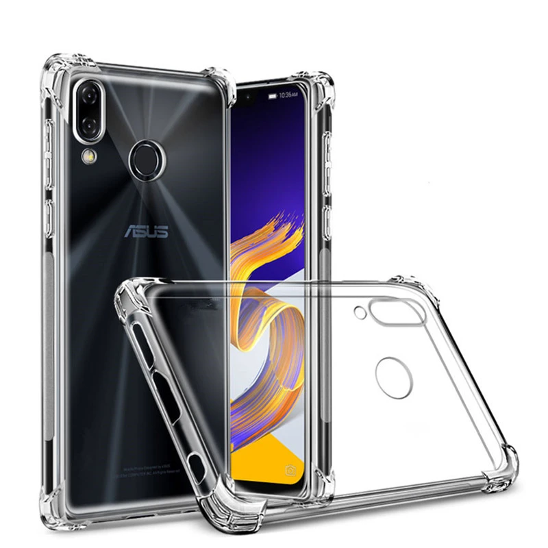 4 Защита углов амортизация Кристалл Мягкий ТПУ бампер чехол Asus ZenFone ZE520KL ZC550KL ZS570KL ZU680KL ZE552KL чехол - Цвет: Airbags Cushion Case