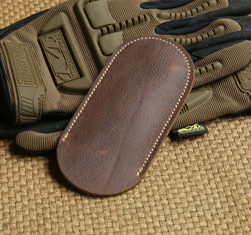 EDC инструменты головы кожаный чехол из натуральной кожи Ножи набор складной Ножи кожаные ножны подходит для складных Ножи Длина 10-13 см