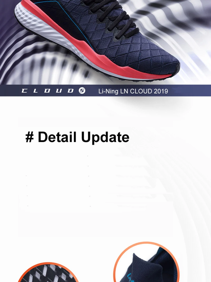 Li-Ning Men LN CLOUD Cushion Running Shoes Breathable Mono Yarn LiNing Sport Shoes PROBAR LOC Sneakers ARHP055 XYP875