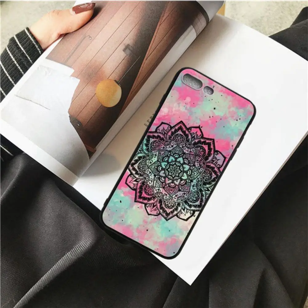 OUTMIX Мандала силиконовый мягкий чехол для мобильного телефона iPhone 7 7plus 8 8plus X XS XR max