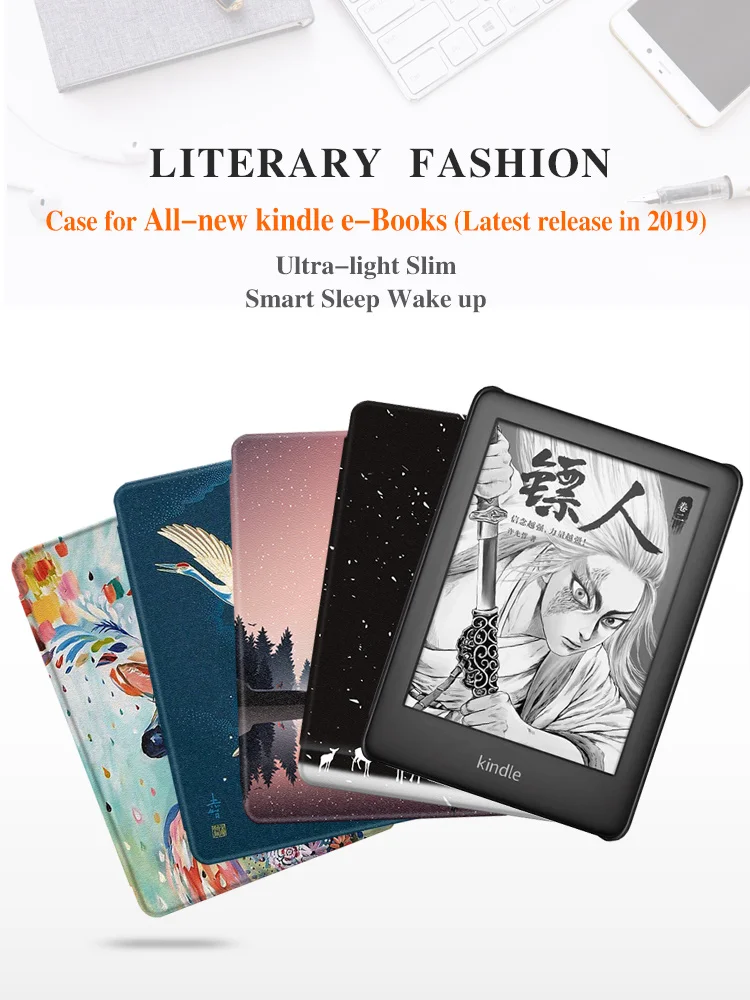 BOZHUORUI чехол для всех-New Kindle(10 поколение, выпуск)-магнитный легкий защитный чехол с автоматическим выключением/пробуждением