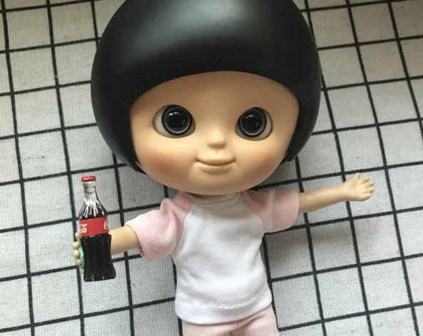 

T02-X664 Best children gift 1/8 bjd dolls Accessories handmade clothes Pink blue T-shirt pants sports suit