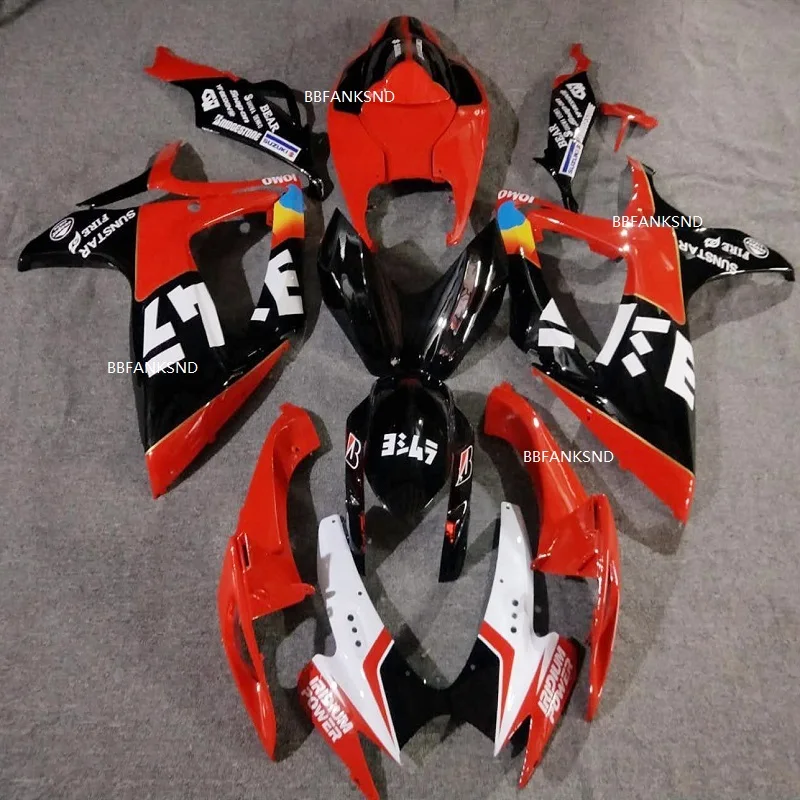 

Motorcycle Red-black ABS Plastic Complete Fairing Kits For Suzuki GSXR600 K6 06 07 GSXR750 2006-2006 Fairings New